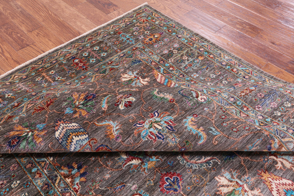 Persian Tabriz Hand Knotted Rug 6' 10" X 9' 11" Q9646