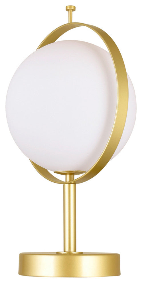 Da Vinci 1 Light Table Lamp With Brass Finish