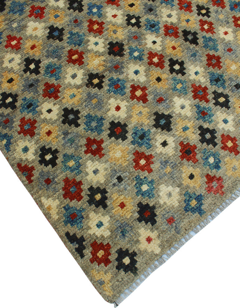 Balochi Ted Gray Rug, 4'9x6'8
