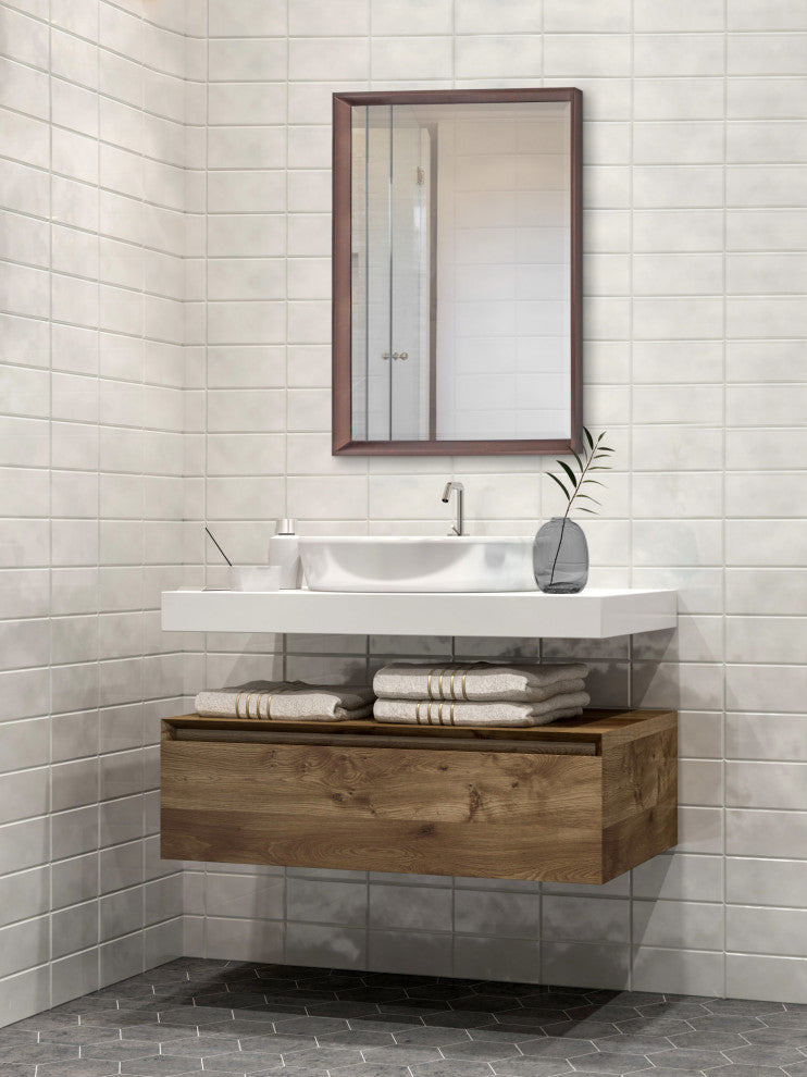 Calter Framed Wall Mirror, Bronze, 19.5x25.5