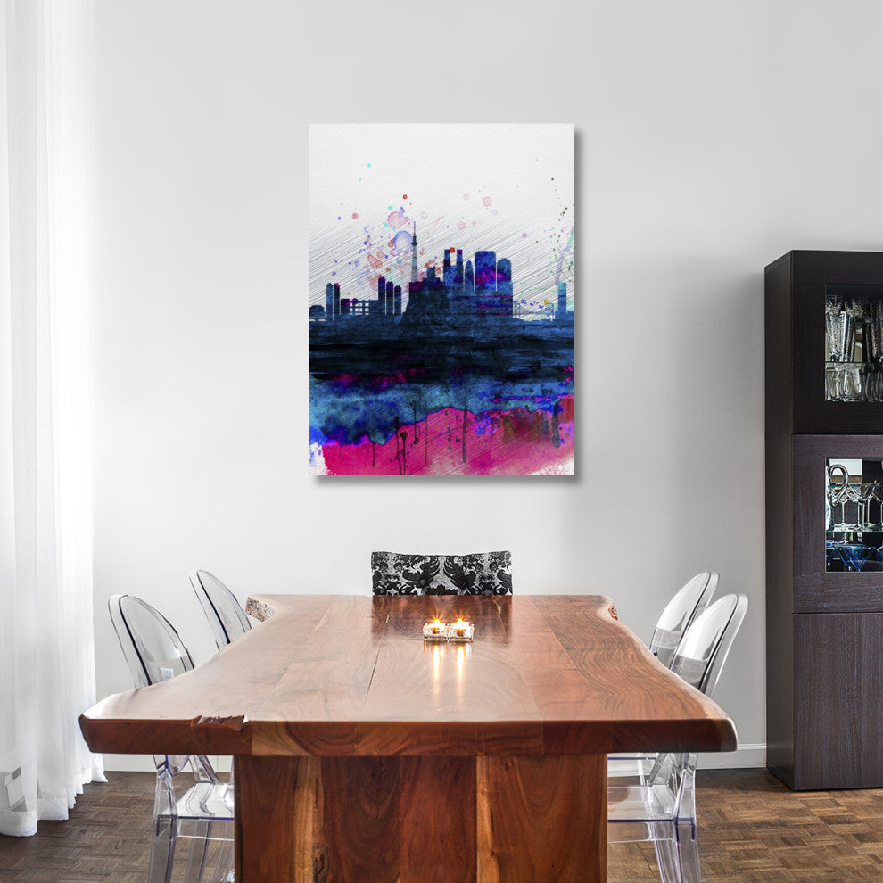 "Tokyo Watercolor Skyline" Fine Art Print