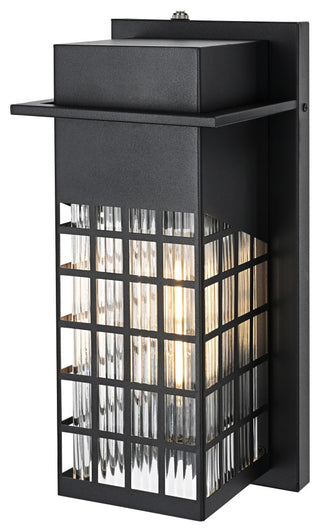 Home Living 7" Outdoor Wall Sconce, Black