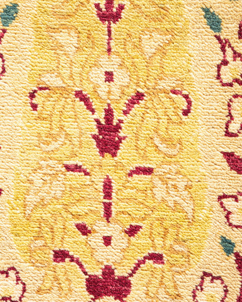 Mogul, One-of-a-Kind Hand-Knotted Area Rug Yellow, 10'1"x14'2"
