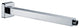 Dawn 13" Shower Arm and Flange, Brushed Nickel