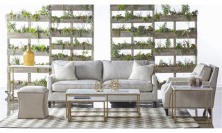 Maklaine 2 Piece Marble Top Nesting Coffee Table in White and Gold