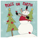 "Snowman Sentiments III" Digital Paper Print by Anne Tavoletti, 32"x32"