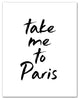Take Me to Paris 11x14 Canvas Wall Art