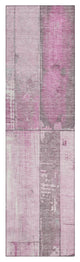 Machine Washable Indoor/Outdoor Chantille ACN1877 Pink 2'3" x 7'6" Runner Rug