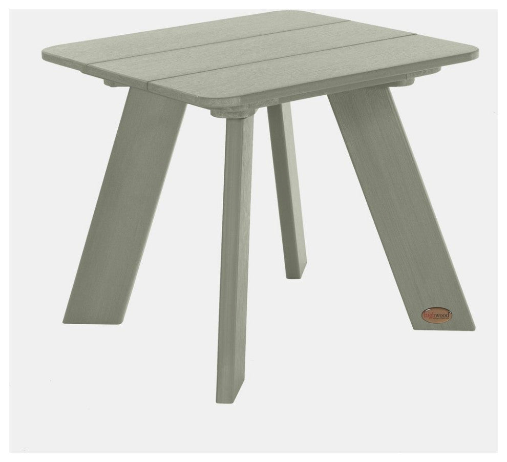 Italica Modern 4-Piece Adirondack Outdoor Set, Eucalyptus