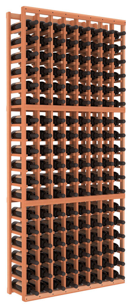 8 Column Standard Wine Cellar Kit, Redwood, Unstained