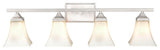 4 Light 31.5" Brushed Nickel Vanity Light
