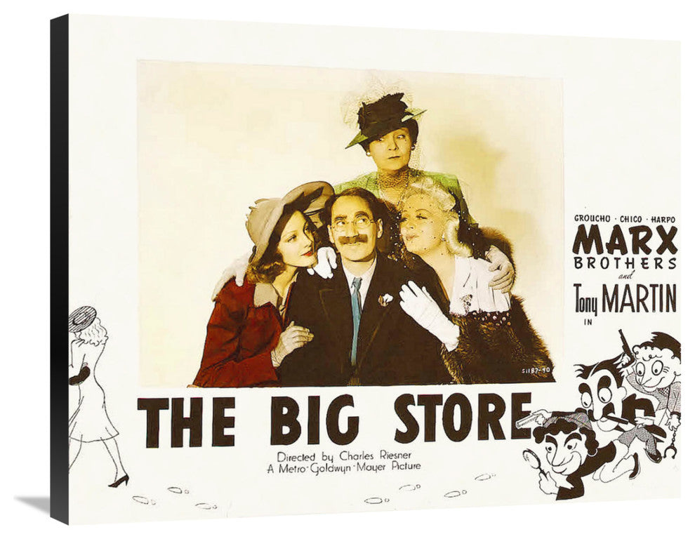 "Marx Brothers - The Big Store 07" Canvas Giclee, 30"x24"