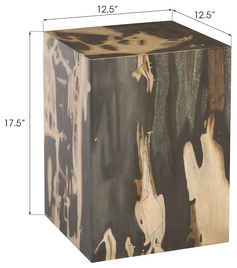 Cast Petrified Wood Stool