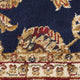 Sariya Transitional Oriental Navy Rectangle Area Rug, 9' x 12'