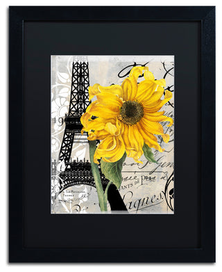 Color Bakery 'Paris Blanc' Matted Framed Art, Black Frame, Black Mat, 16x20