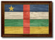 Central African Republic Country Textured Flag Print, 19"X27"