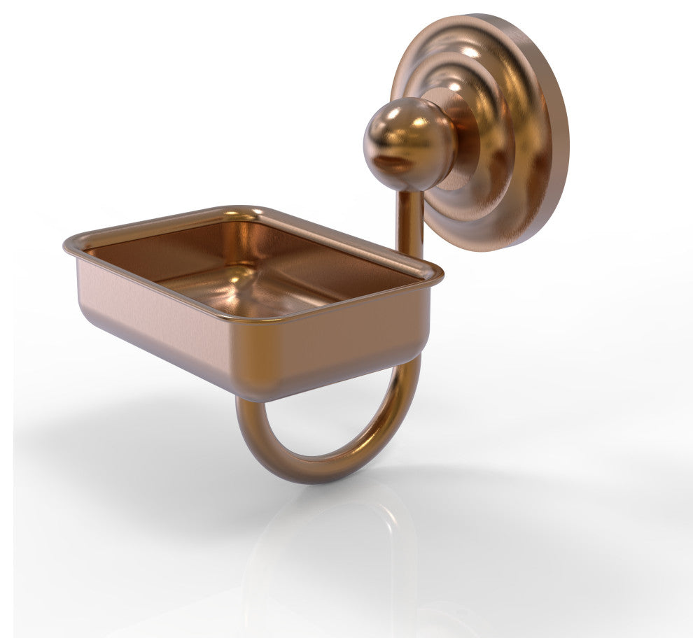 Prestige Que New Wall Mounted Soap Dish, Brushed Bronze