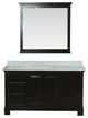 Richmond 60" Bathroom Vanity With Carrera Marble Top