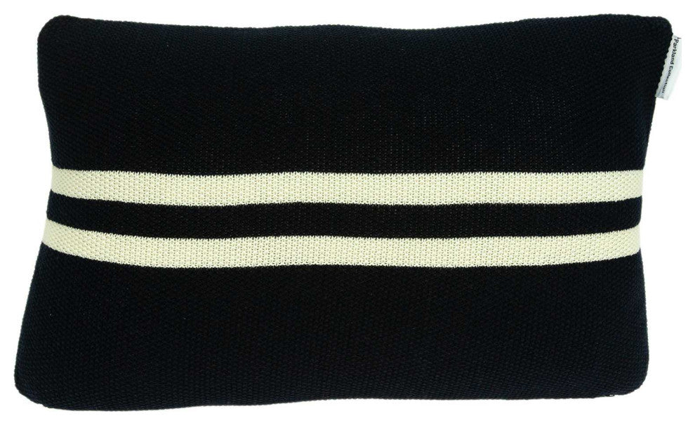 HomeRoots Nautical Navy Blue Anchor Lumbar Pillow Cover
