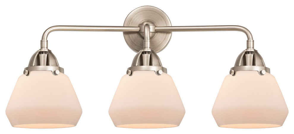 Innovations 288-3W-SN-G171 Fulton 3 Light Vanity Light, Brushed Satin Nickel
