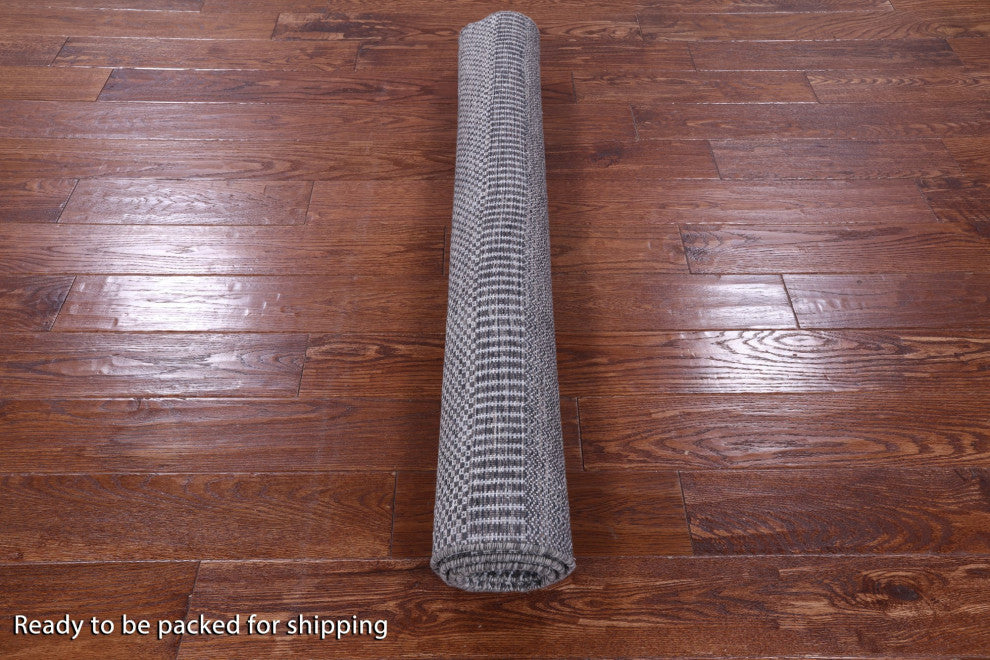 Wool and Silk Hand Knotted Savannah Grass Rug 3' 11" X 5' 11" Q11500
