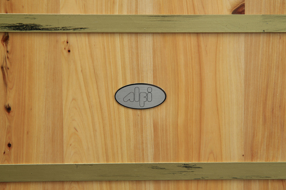 61" Free Standing Cedar Wood Bath Tub With Chrome Tub Filler