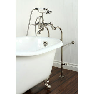 Kingston Brass CCK103T Vintage Floor Mounted Clawfoot Tub Filler - Brushed