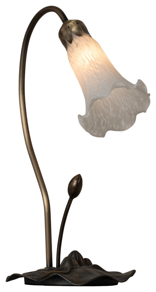 Meyda Lighting 13730 16" High White Pond Lily Accent Lamp