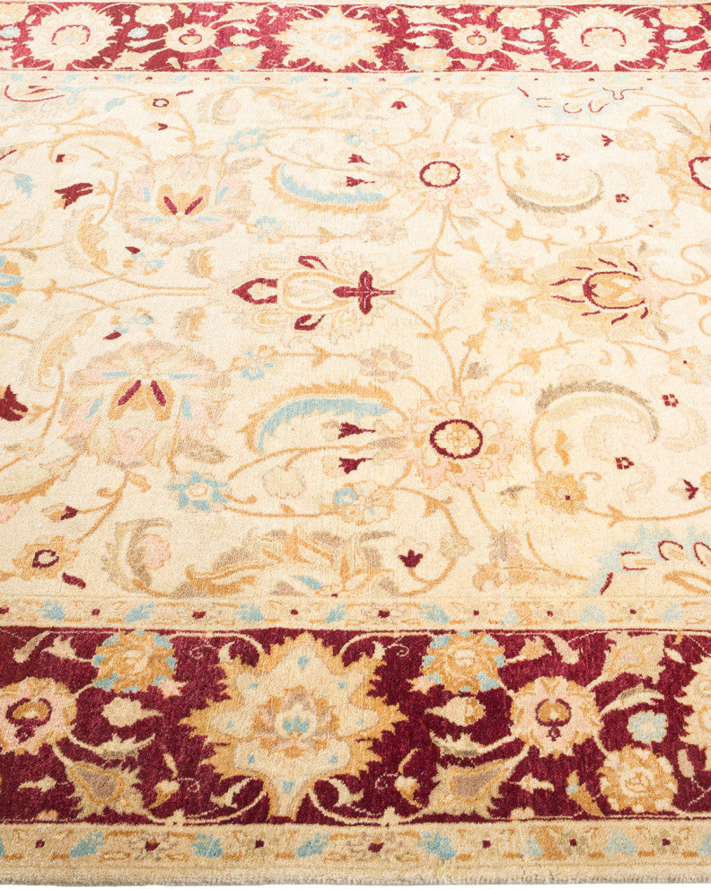 Mogul, One-of-a-Kind Hand-Knotted Area Rug Ivory, 4'7"x7'4"