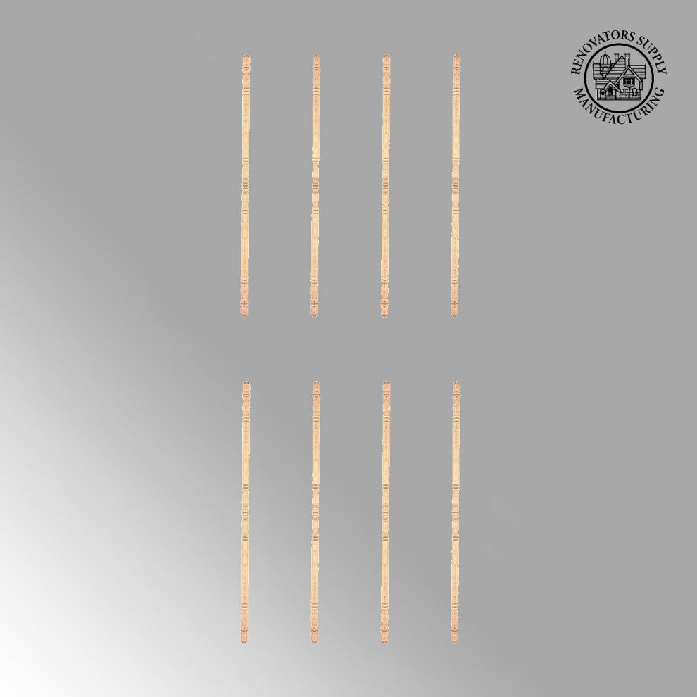 Light Hardwood Edge & Corner Guards Unfinished 1 Inch Diameter Pack of 8