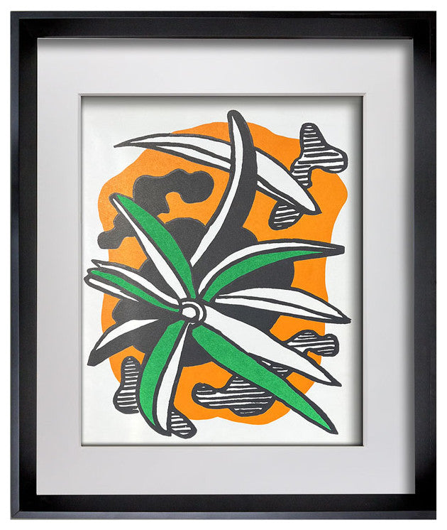 Fernand Leger ORIGINAL Ltd. Edition LITHOGRAPH 1952 w/ Archival Frame
