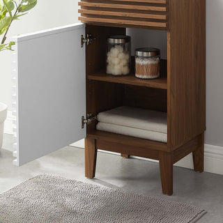 Render 18" Bathroom Vanity Cabinet, White Walnut