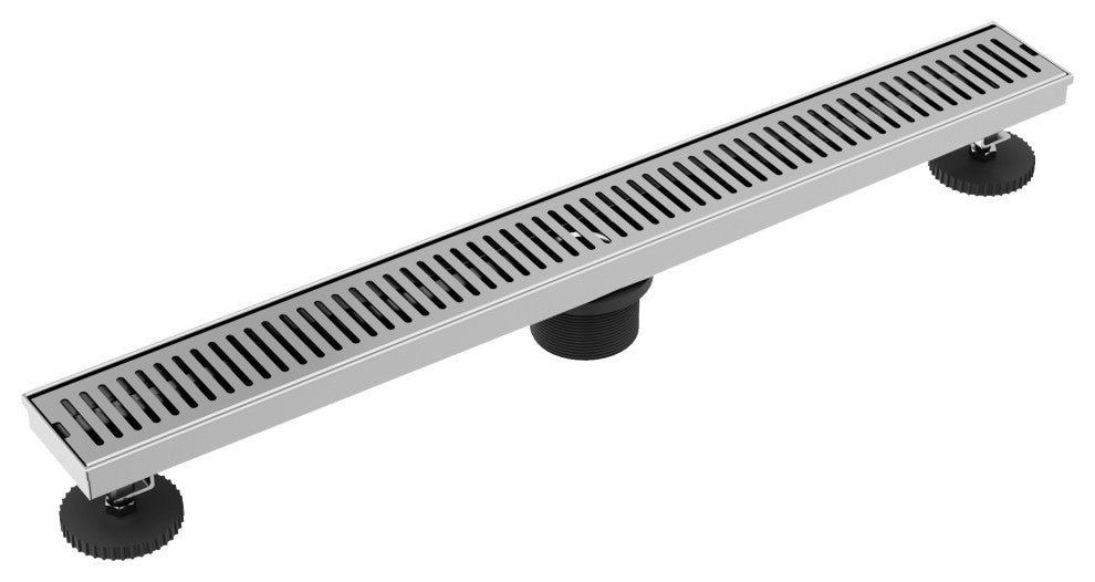 VIGO Elan Linear Shower Drain, Chrome, 24"