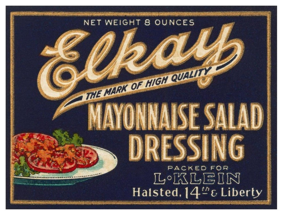 "Elkay Mayonnaise Salad Dressing" Digital Paper Print by Retrolabel, 42"x32"