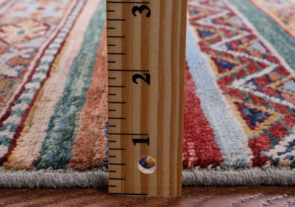 5' 10" X 7' 8" Super Kazak Khorjin Hand-Knotted Rug Q7516