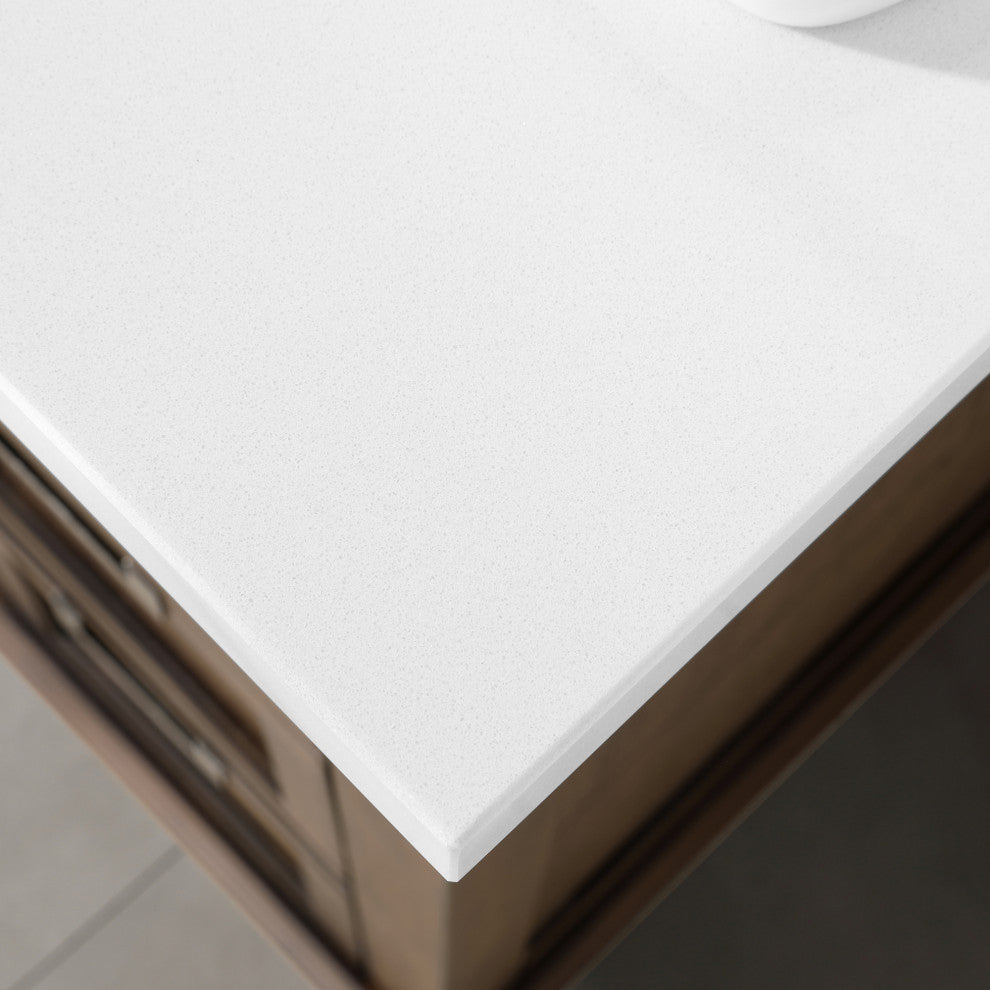 Pembroke 30" Bathroom Vanity Antique Coffee Ash Veneer