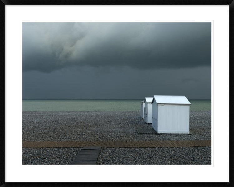 "Beachhouses" Framed Digital Print by Elisabeth Wehrmann, 40x32"