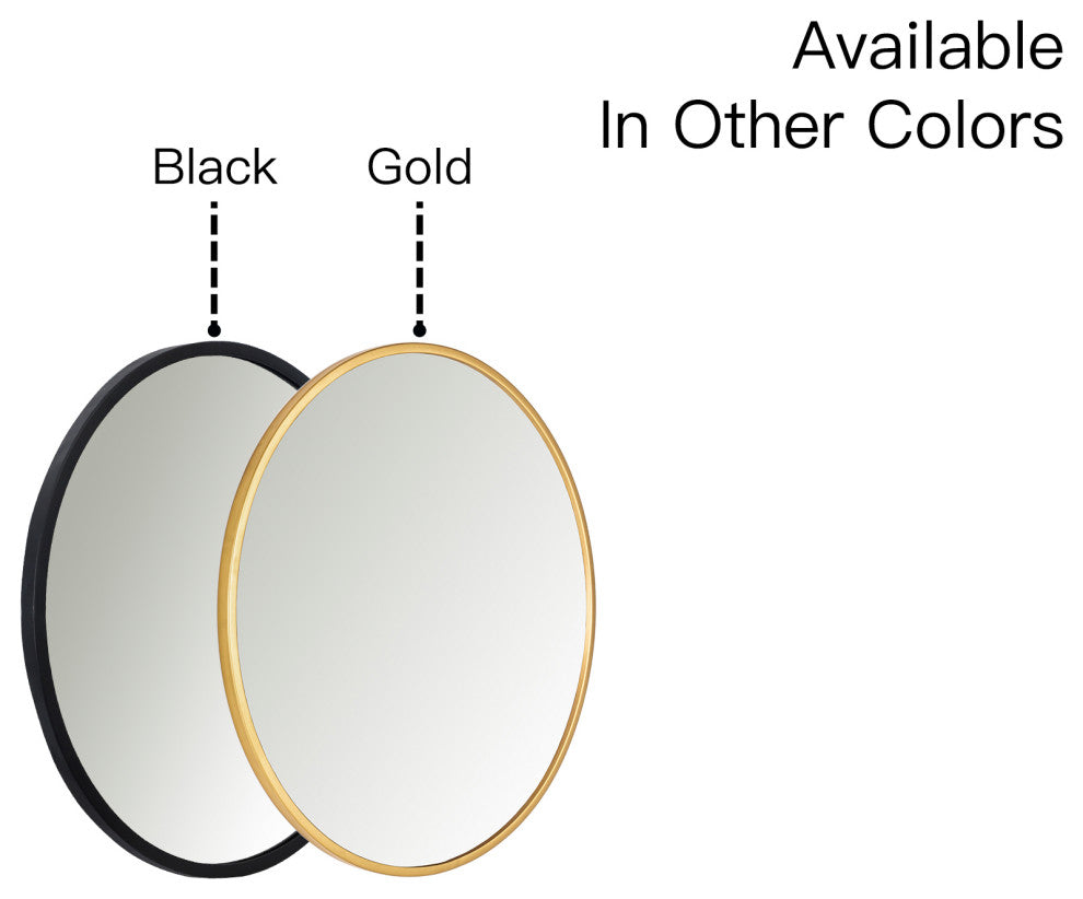 Utopia Alley Wall Mounted Mirror- Wall Hanging Mirror Decoration, Gold