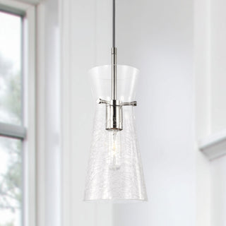 Capital Lighting Mila 1-Light Pendant 342411PN Polished Nickel