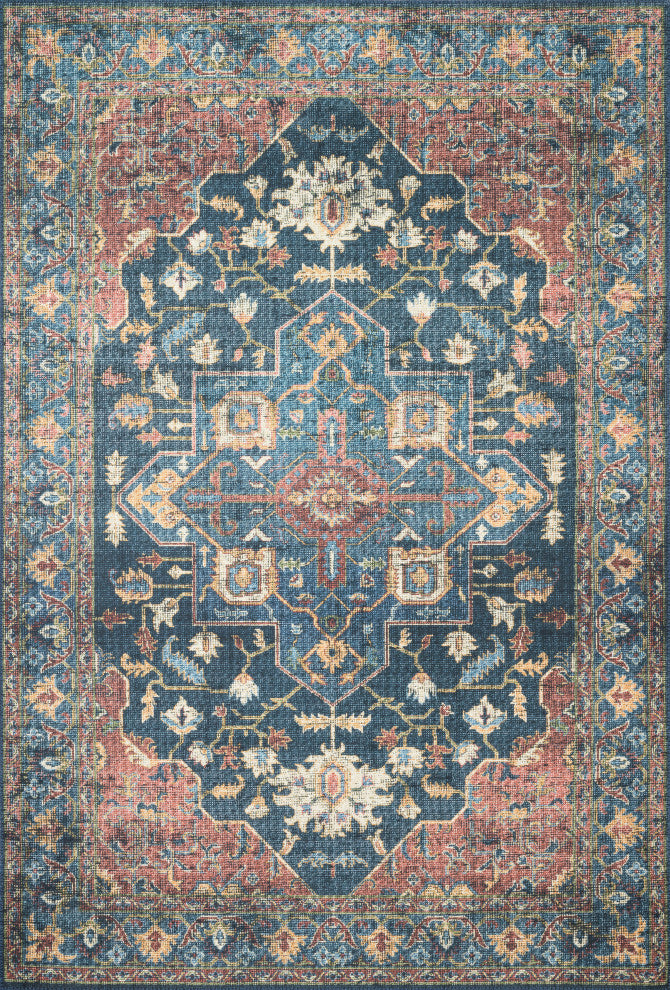 Loloi II Skye SKY-08 Denim/Brick Area Rug