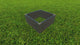 Weathered Wood 2'x2'x11" Garden Raised Bed 2" Profile