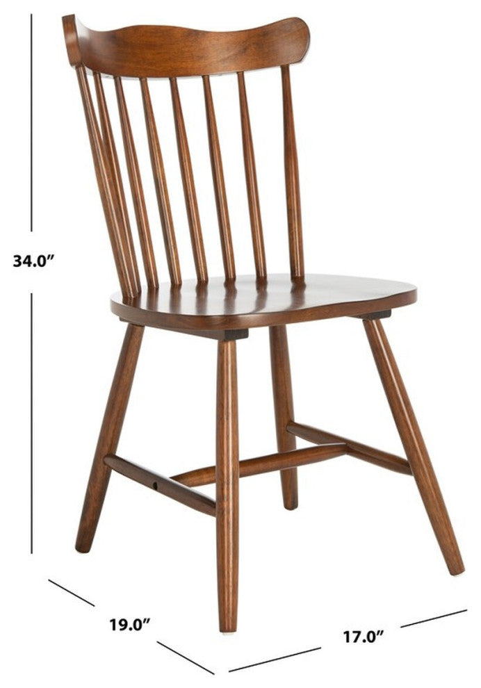 Safavieh Reeves Dining Chair, Walnut