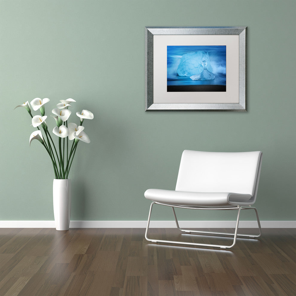Philippe Sainte-Laudy 'Blue Jewel' Matted Framed Art