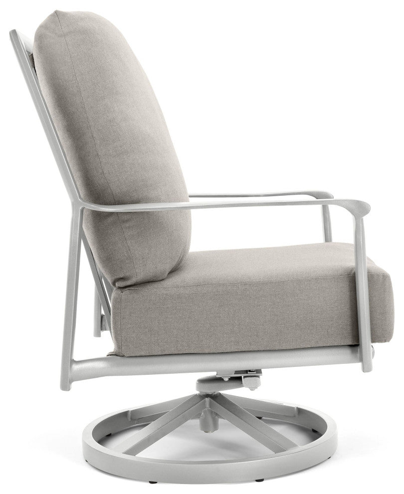 Aspen Cushion Outdoor Resort-Grade High Back Swivel Rocker Lounge Chair