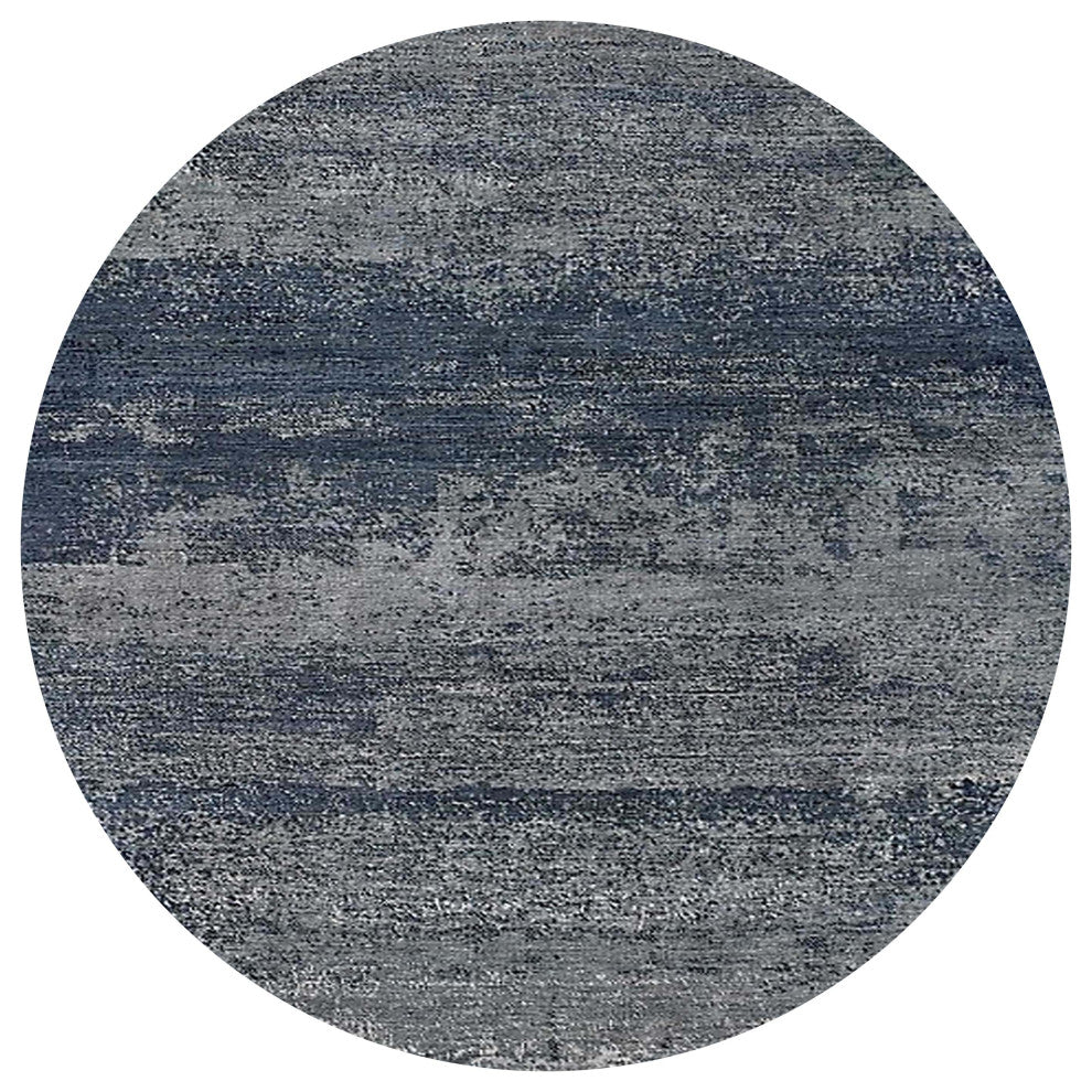 Ahgly Company Indoor Round Mid-Century Modern Area Rugs, 5' Round