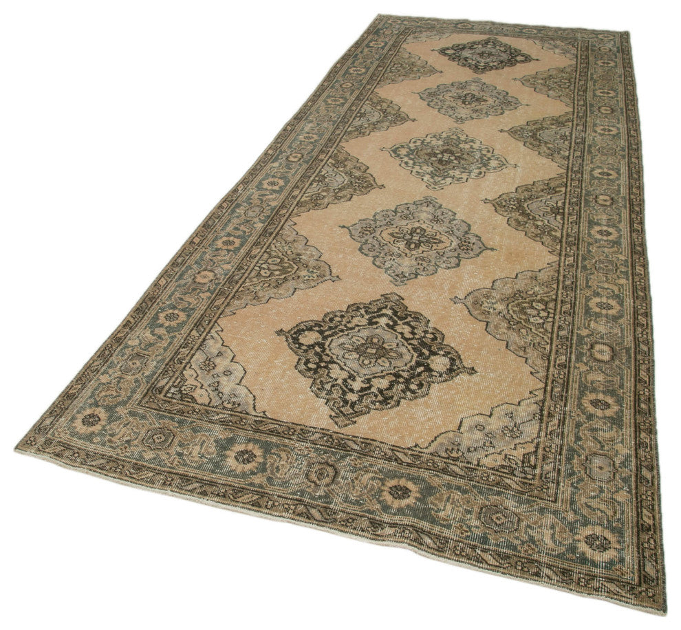 Rug N Carpet - Hand-knotted Anatolian 4' 9" x 12' 0" Rustic Runner Rug