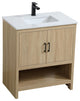 Home Living 30" Single Bathroom Vanity, Mango Wood