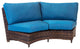 St. Tropez Curved Loveseat, Jockey Red
