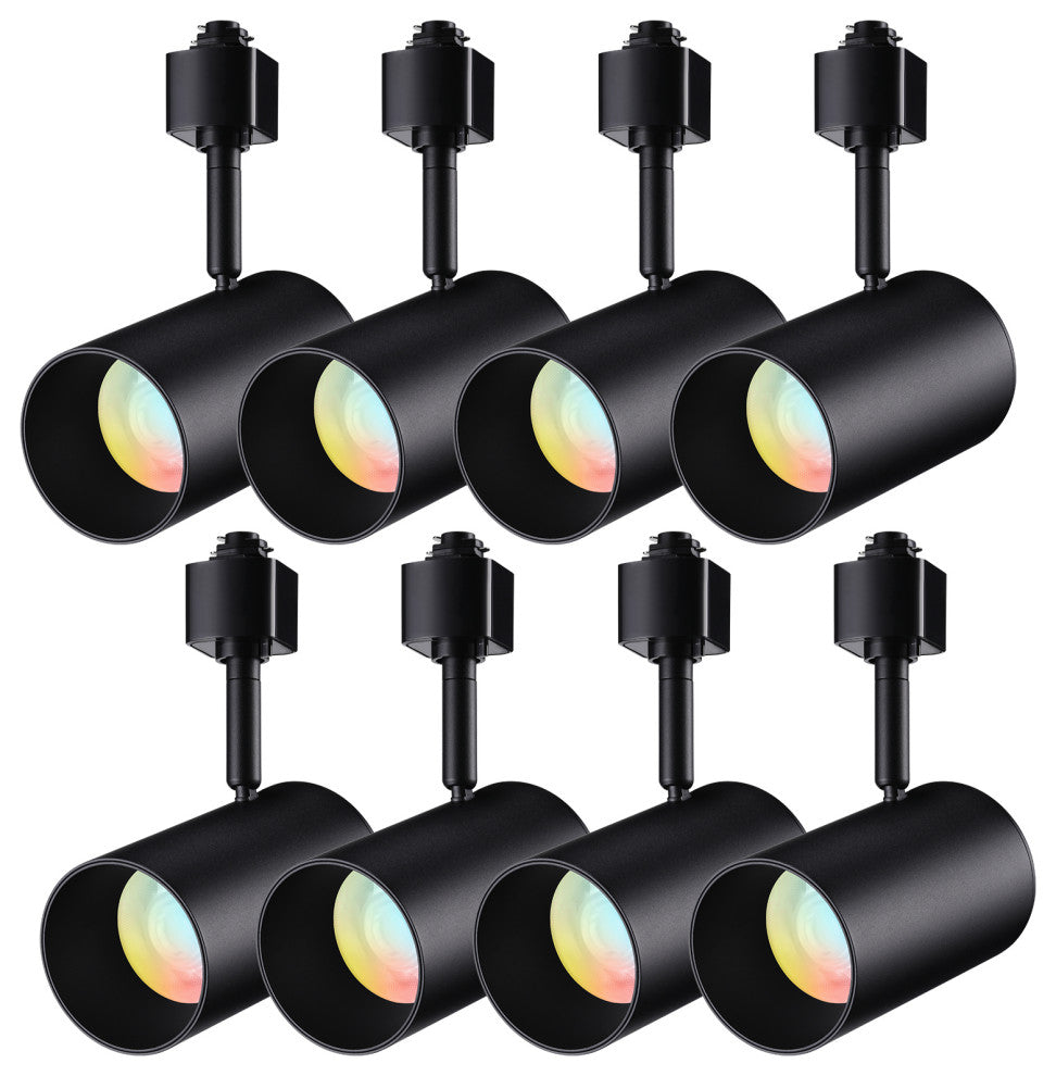 8 Pack 5CCT LED Track Light Heads, H Type Spotlight Fixtures