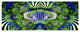 Green Magical Fairy Pattern, Floral Canvas Art Print, 70"x28", 6 Panels